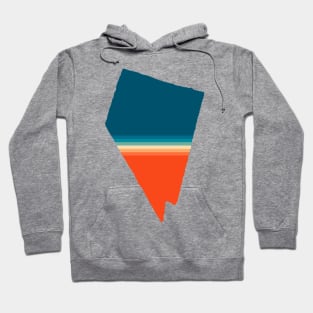 Nevada State Retro Map Hoodie